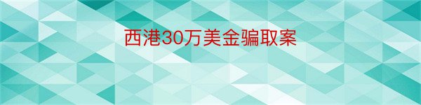 西港30万美金骗取案