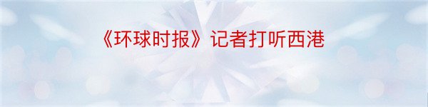 《环球时报》记者打听西港